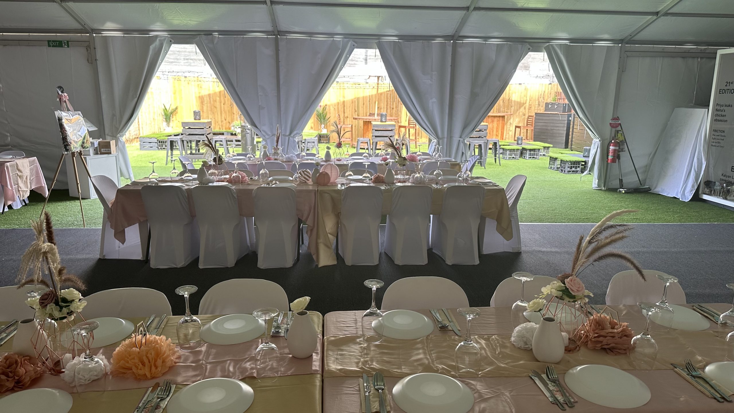 Our event space is a fantastic indoor and outdoor space