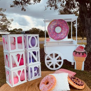 50cm Balloon filled Wooden Blocks - All Variations