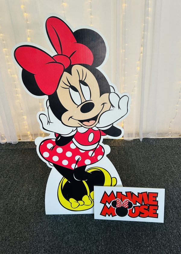 MINNIE MOUSE RED Corflute Cutout - Image 3