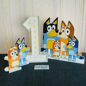 BLUEY Corflute Cutouts - 4pc BUNDLE