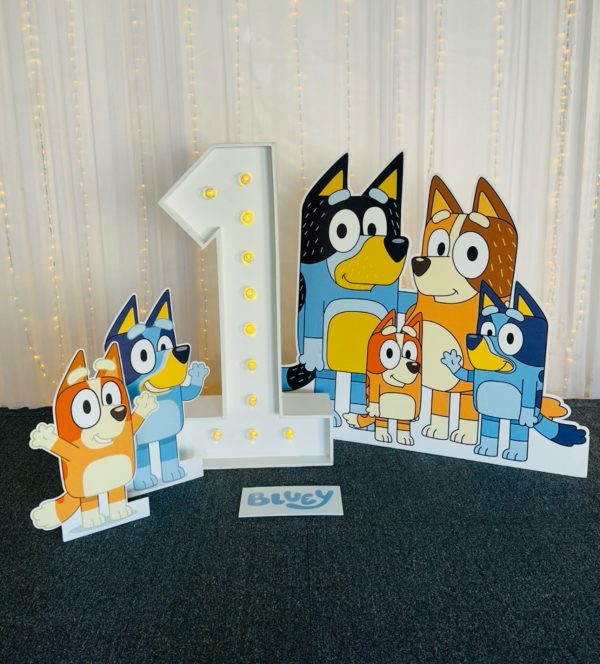 BLUEY Corflute Cutouts - 4pc BUNDLE