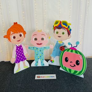 COCOMELON Corflute Cutouts -  5pc BUNDLE
