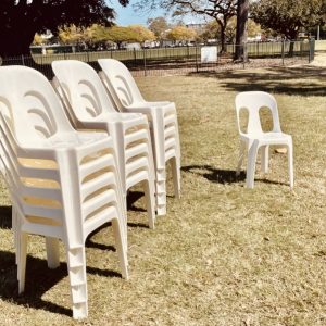 1 x Adults Plastic Chair - White or Cream