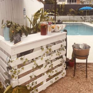 BAR 1.2m - White, Rustic or Black