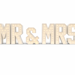 1.2m HUGE Light Up - Mr & Mrs
