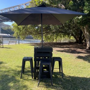 Bar Table 4 Seater BLACK - Various Bundles