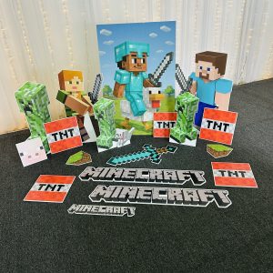 MINECRAFT Corflute Cutouts 18pc BUNDLE