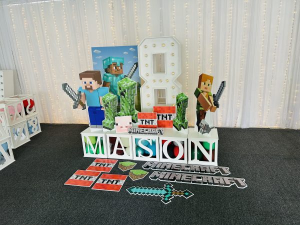 MINECRAFT Corflute Cutouts 18pc BUNDLE - Image 3