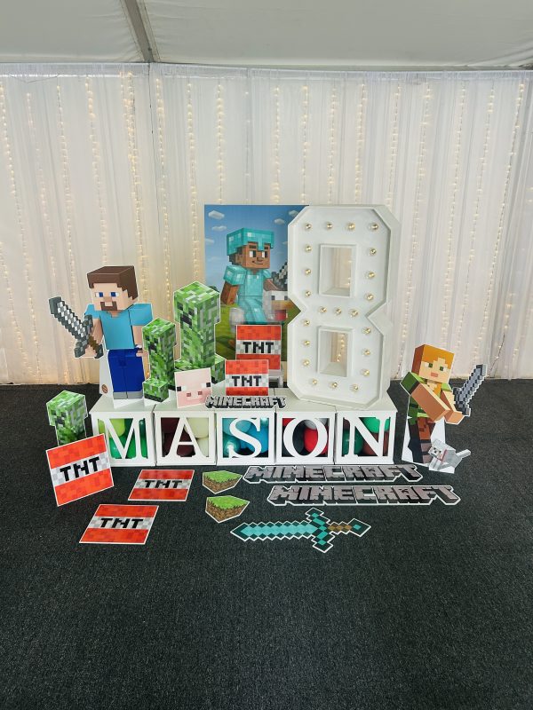 MINECRAFT Corflute Cutouts 18pc BUNDLE - Image 4