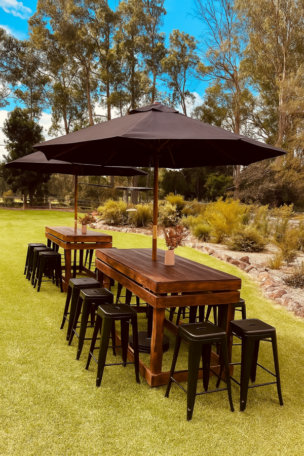 Bar Table 10 Seater RUSTIC - Various Bundles