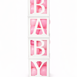 BABY Blocks BABY white wooden large