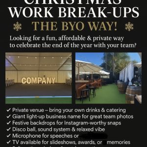 Christmas work break up offer ! 25% off plus free light up letters