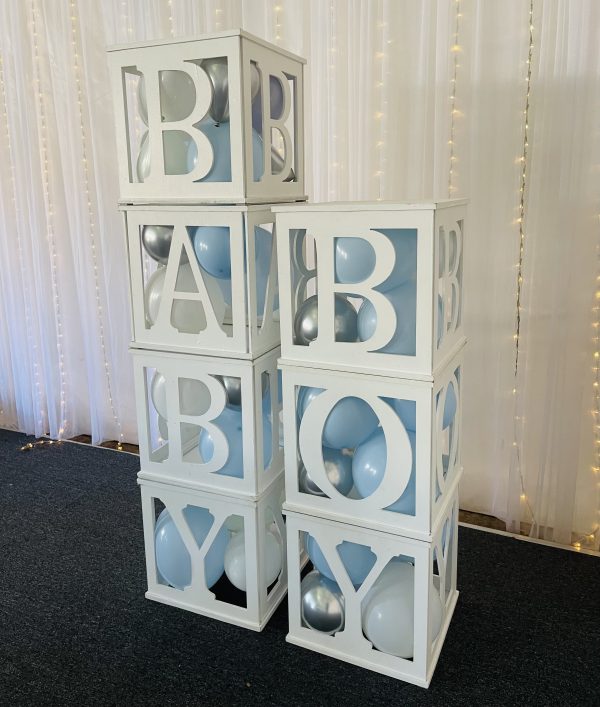Baby Blocks BABY BOY includes balloons