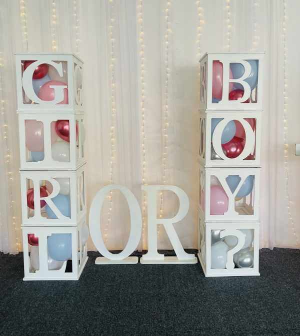 Baby BLOCKS Girl OR Boy ? Includes balloons - Image 7