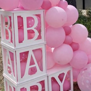 BABY Blocks BABY white wooden large