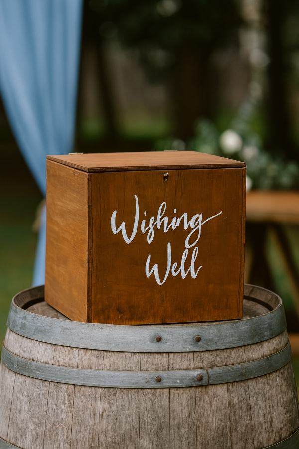 Wishing Well - Rustic Wooden