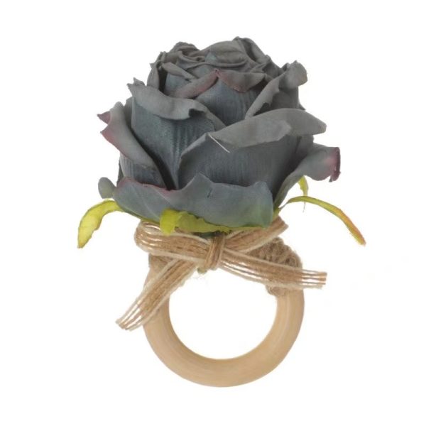 6 Pack floral napkin rings - Various Styles - Image 4