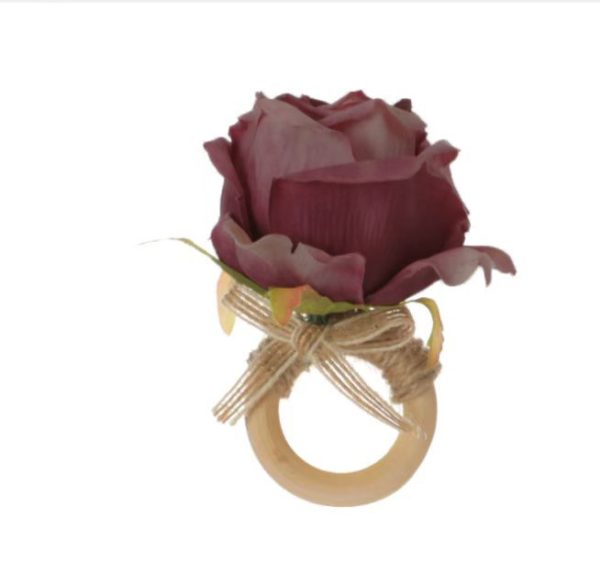 6 Pack floral napkin rings - Various Styles - Image 5