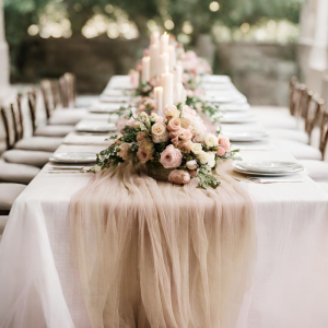 2m / 4m Table Runner Cheesecloth - All Colours