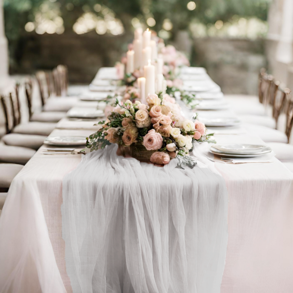 2m / 4m Table Runner Cheesecloth - All Colours - Image 2