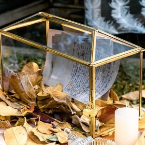 Wishing Well 32cm - Gold Geo