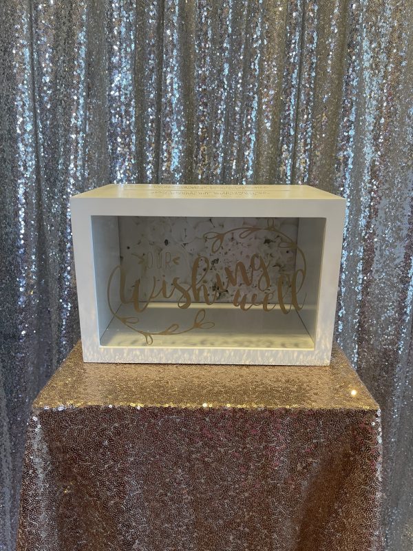 Wishing Well - White Wooden - Image 5