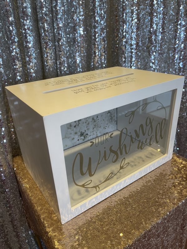 Wishing Well - White Wooden - Image 4