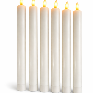 6 Piece Candles - Battery Operated - Tapered