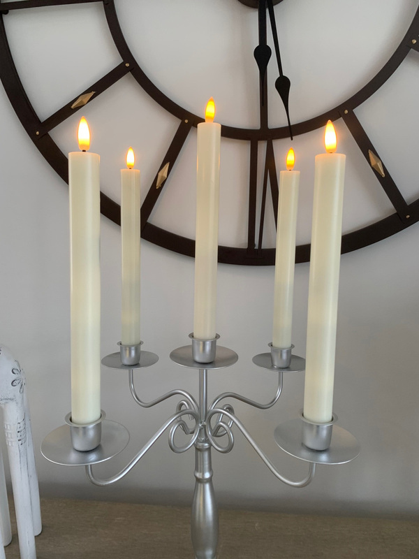 6 Piece Candles - Battery Operated - Tapered - Image 4