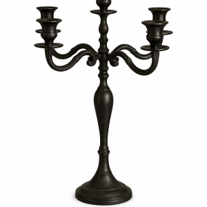 5 Arm Candelabra - Silver or Black