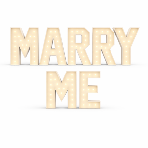 1.2m HUGE Light Up - MARRY ME