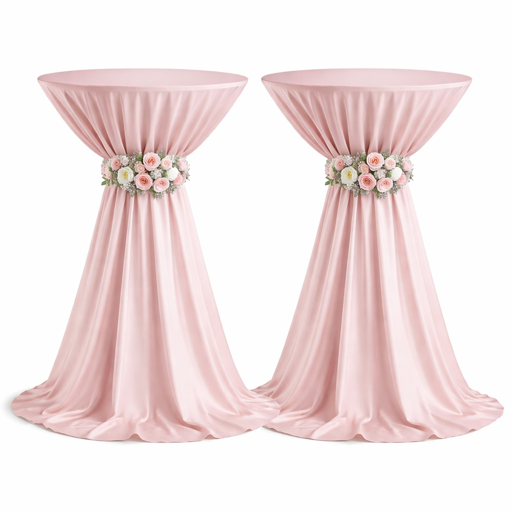 2 Large Bar Tables with Covers - Image 3