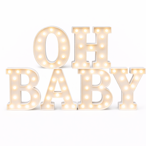 *Table top Light Up - OH BABY