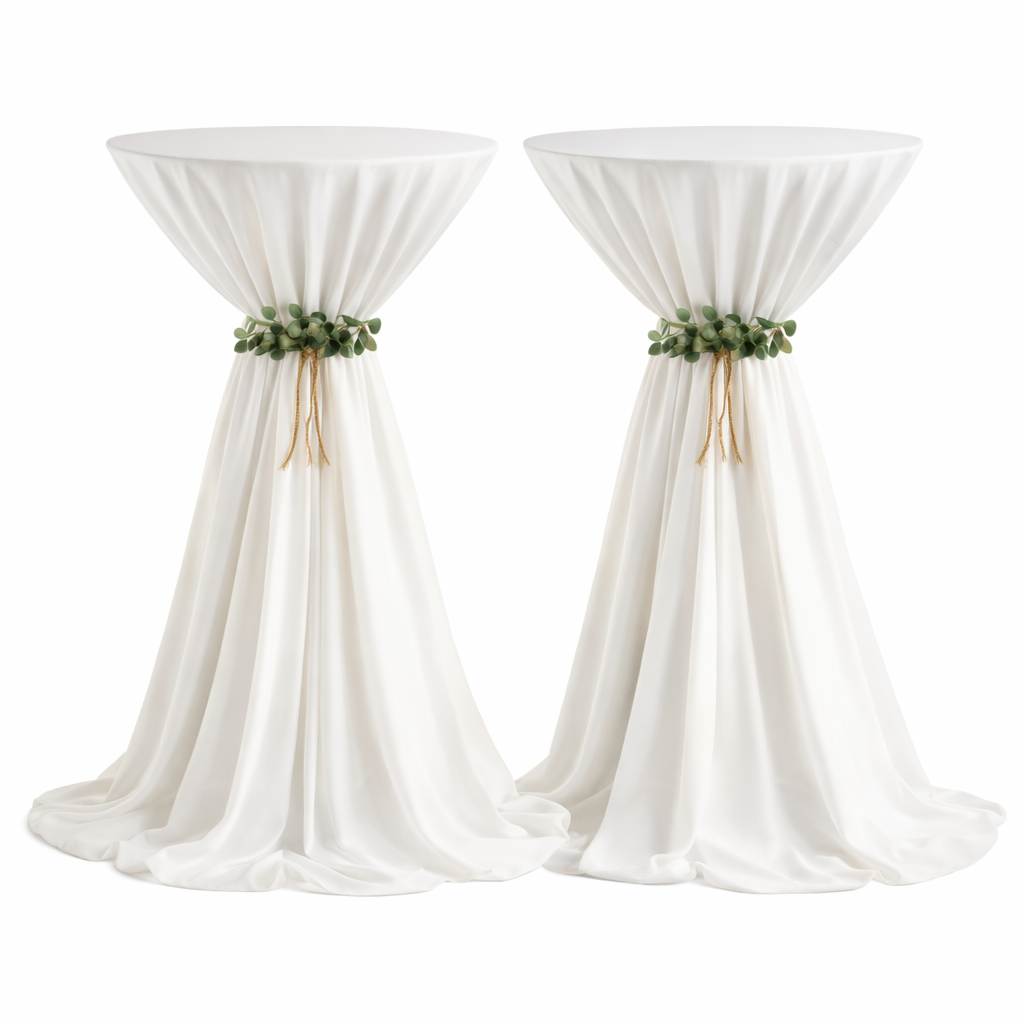 2 Large Bar Tables with Covers - Image 4