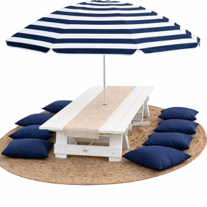 Picnic Table - Umbrella Bundle